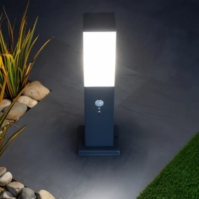 Brilagi - Lampă de exterior cu senzor NOVA 1xE27/15W/230V 40 cm IP44 antracit