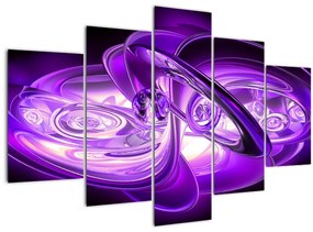 Tabloul fractalilor în violet (150x105 cm)
