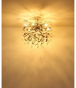 Globo 64138DS - Lustră pe tijă QUEENA 6xE14/40W/230V argintie