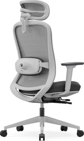 RESIGILAT- SYNO-HG Scaun ergonomic, suport lombar cu Masaj, sezut translatabil, cotiere 3D, tetiera 2D, Mesh/textil, Gri