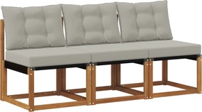 vidaXL 3 Bucată Canapea centrală pentru exterior