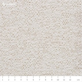 Colțar alb extensibil/cu spațiu de depozitare cu tapițerie din chenille (cu colț pe partea dreaptă/în formă de "U") Everest – Bobochic Paris