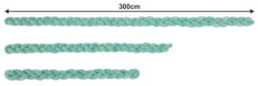 Apărătoare pentru pătuţ, mentol, 300 cm, MINKO TYPE 3
