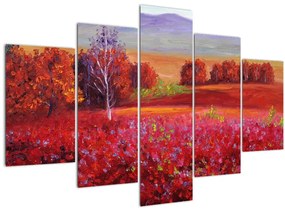 Tablou - Peisaj roșu (150x105 cm)