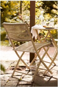 Set de dining pentru grădină bej din metal pentru 2 persoane Arcas – House Nordic