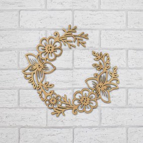 DUBLEZ | Coroniță de vară cu flori pentru ușă