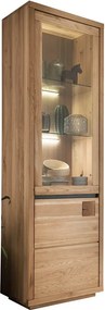 Vitrină lemn masiv I Urban Loft, 65 × 205 × 40 cm - stanga