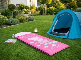 Sac de dormit pentru copii PEPPA PIG 170x70 cm, roz