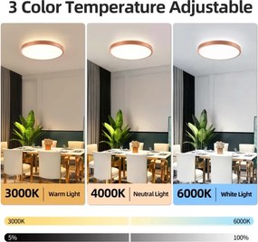 BRILAGI - Corp de iluminat LED reglabil GLASS POOL DOUBLE LED/60W/230V 50 cm cu finisaj cupru + telecomandă