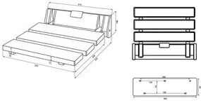 Scăunel pentru duș Aqualine – Sapho