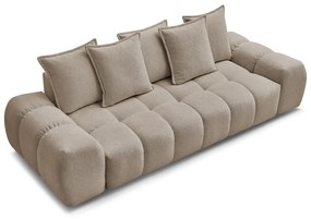 Canapea taupe cu tapițerie din chenille 278 cm Everest – Bobochic Paris