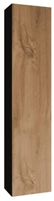 Dulap de perete înalt Zylia 180 (Negru + wotan). 1053750