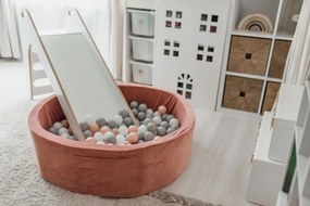 Tobogan cu piscina cu bile Apricot Grey 110x30 cm