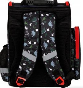 Set școală din 5 piese pentru băieți Dinozauri