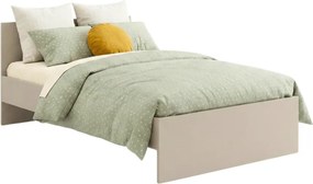 Pat ELISA 120 x 200 cm, casmiru bej Saltele: Cu saltele Coco Maxi 20 cm, Somiera pat: Cu lamele curbate