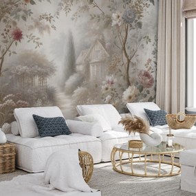 Fototapet - Casă în grădină (147x102 cm)