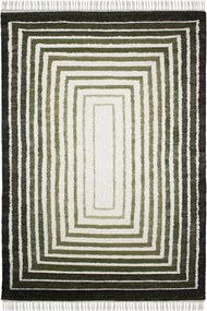 Covor verde țesut manual din amestesc de lână 160x230 cm Boucle Frame – Flair Rugs