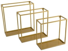 Poliță de perete aurie 35x35 cm