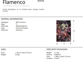 Tablou de perete decorativ Flamenco,80x120cm