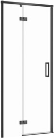 Cersanit Larga uși de duș 90 cm înclinabilă negru mat/sticlă transparentă S932-128