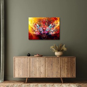 Tablou - Merkaba cu aripi, abstracție (70x50 cm)