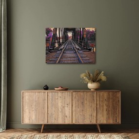Tablou cu pod de cale ferată (70x50 cm)