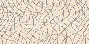 Fototapet, Doodle Lines, Beige, Rebel Walls