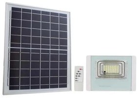 Proiector solar LED exterior 12W, 3,2V, IP65, 6400K cu telecomandă