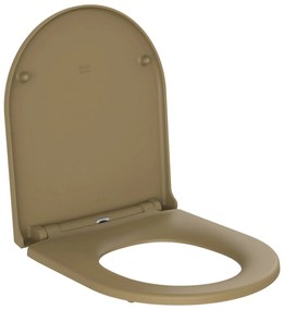 Capac Wc cu soft close si quick release, Feeling, cappuccino mat, RAK Cappuccino