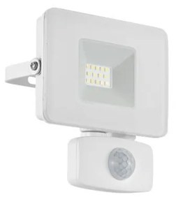 Proiector LED cu senzor de miscare pentru iluminat exterior design modern, IP44 FAEDO 3 alb 33156 EL