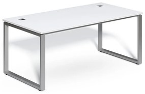 Masă SimpleOffice 180 x 90 cm, alb / argint