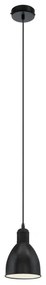 Eglo 55243 - Lustră PRIDDY suspendată pe cablu, 1xE27/60W/230V, negru
