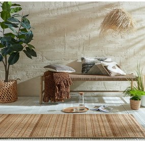 Covor tip traversă de exterior în culoare naturală 80x230 cm Farah Stripe – Flair Rugs