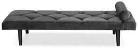 Pat de zi Diana, Gri inchis, 185x40x75 cm