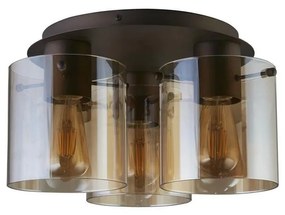Plafoniera moderna Sweden 3L moca, chihlimbar