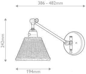 Hinkley HK-ARTI-1W-BK-BR - Aplică spot de perete ARTI, 1xE27/60W/230V, neagră