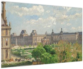 Tablou - Camille Pissarro, Place du Carrousel, Paris, reproducere (90x60 cm)