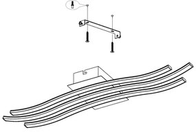 Eglo 99321 - Plafonieră LED RONCADE LED/21W/230V