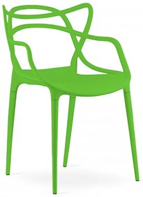Scaun din plastic verde KATO