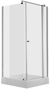 Cabina de dus patrata Deante Cubic cu usa pivotanta 90x90cm finisaj crom