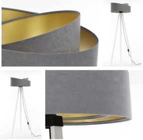 Lampadar GALAXY 1xE27/60W/230V gri/alb