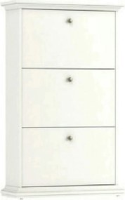 Pantofar PARIS, alb, PAL infoliat, 78x28x128 cm