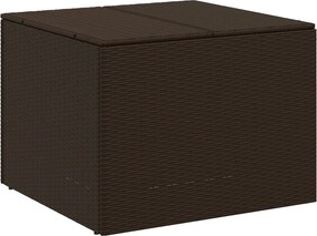 vidaXL Ladă de depozitare pentru grădină, maro, 291 L, poliratan