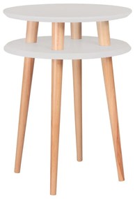 Măsuță auxiliară Ragaba UFO Ø 45 cm, gri deschis