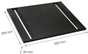 Panou LED ALGINE LED/44W/230V 60x60 cm 4000K UGR <16 negru