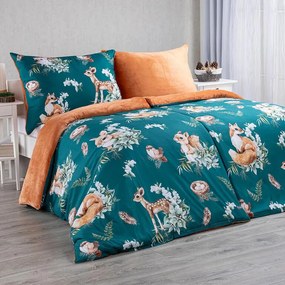 decoDoma Lenjerie de pat Dual Feel FAUNA