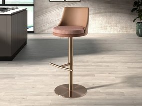 Scaun de bar pivotant cu inaltime reglabila Stool maro