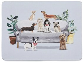 Set de 4 suporturi farfurii din plută 21.5x29 cm Curious Dogs - Cooksmart ®