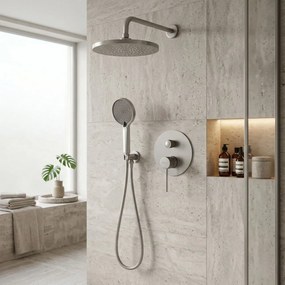 Set de dus incastrat Rea Lungo Stripe Nickel Brush + BOX