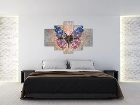 Tablou - Fluture steampunk (150x105 cm)